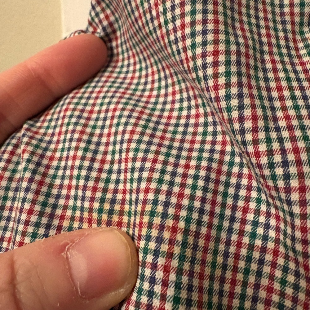 Peter Millar Multicolor Micro Check Button Down S… - image 6